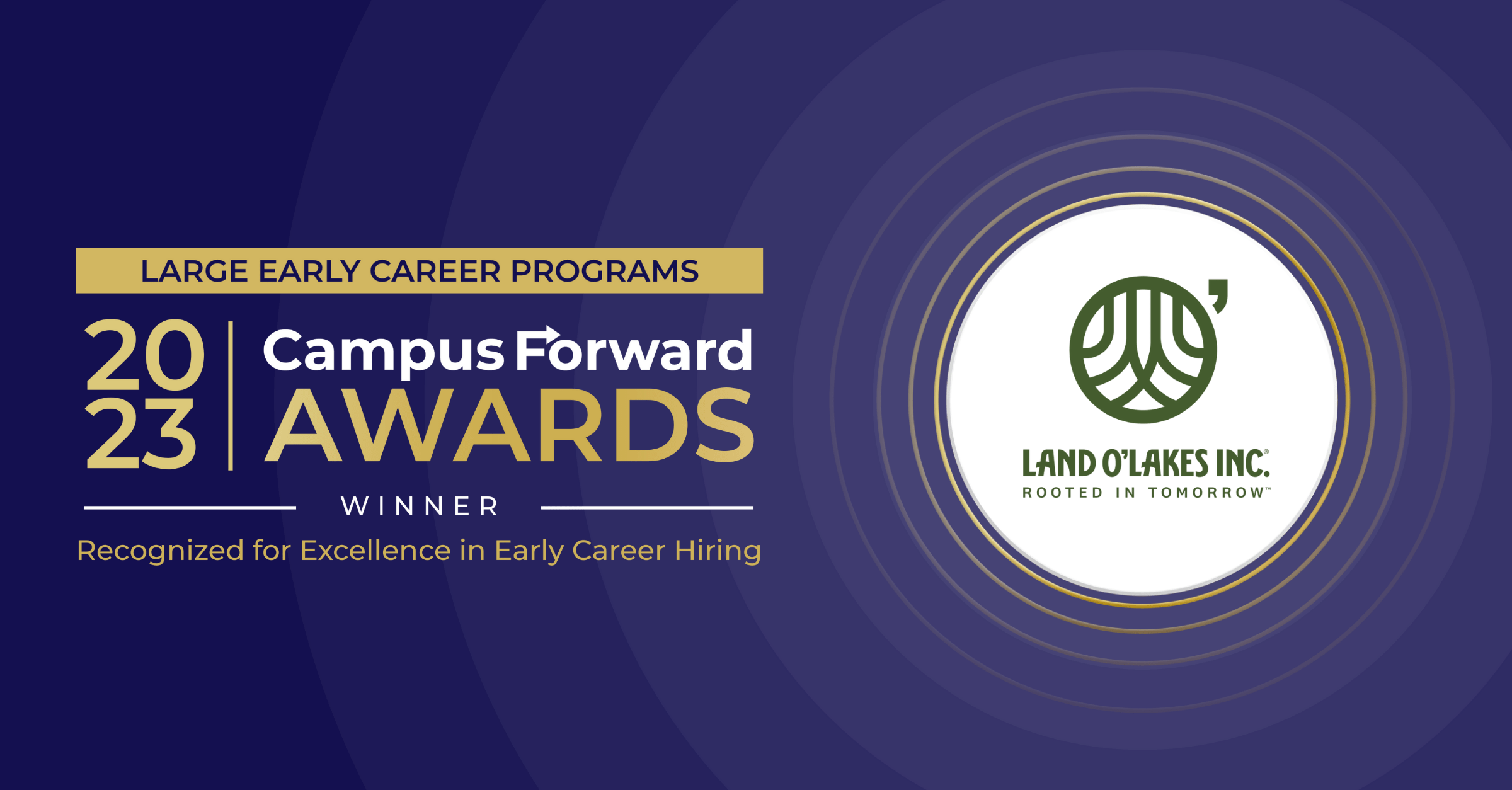 Land O'Lakes, Inc. 2023 Campus Forward Award Winner